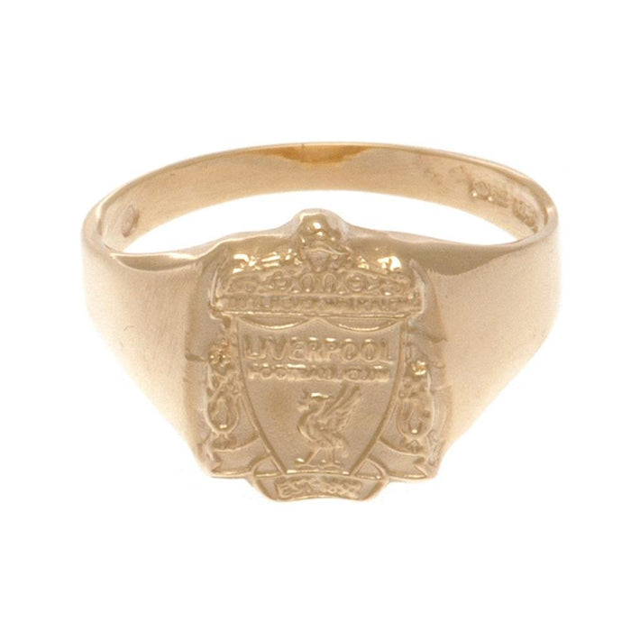 Liverpool FC 9ct Gold Crest Ring Large - Excellent Pick