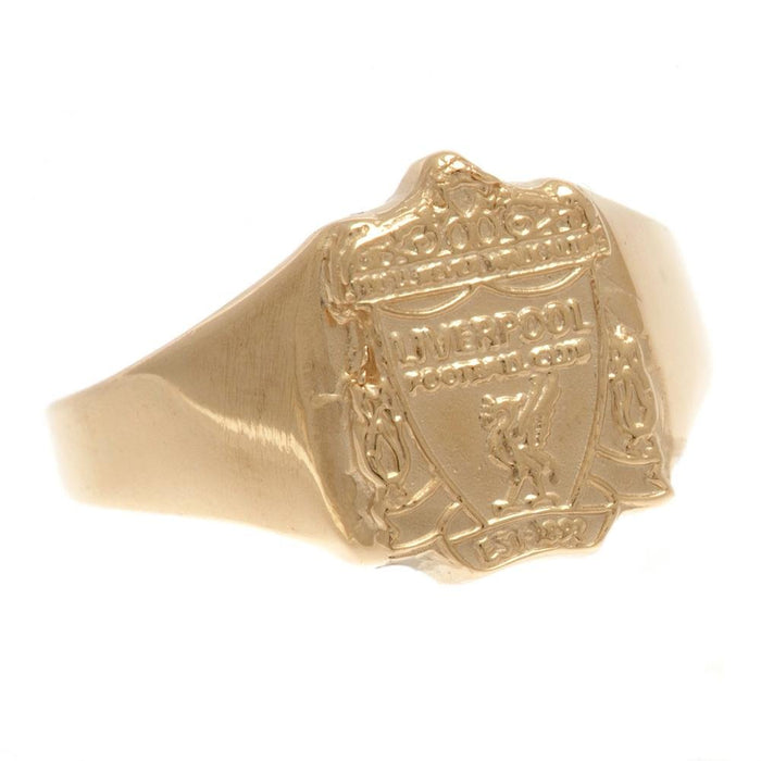 Liverpool FC 9ct Gold Crest Ring Medium - Excellent Pick