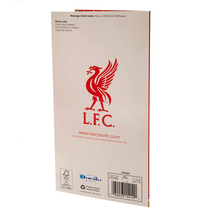 Liverpool FC Birthday Card Boy - Excellent Pick