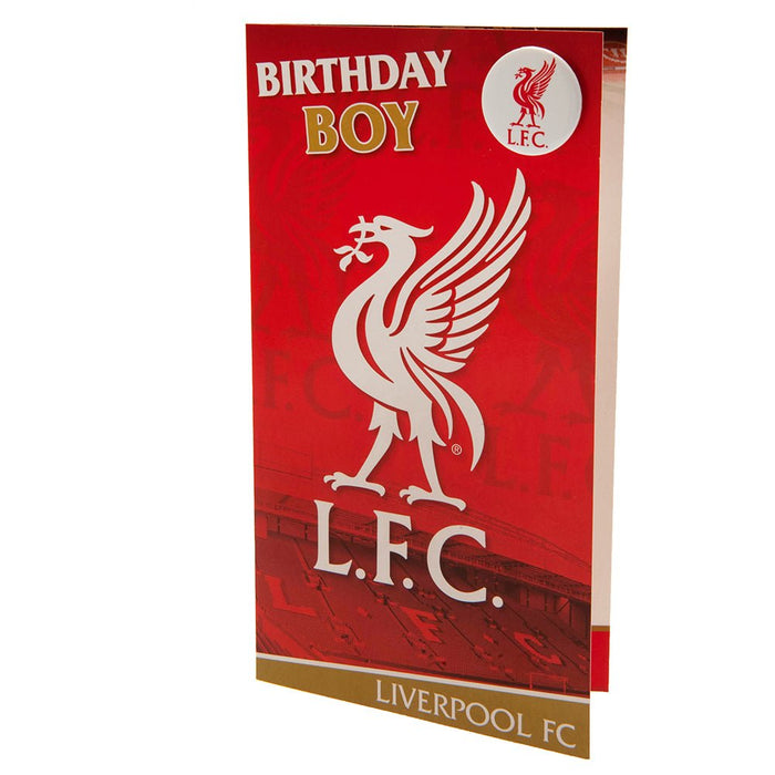 Liverpool FC Birthday Card Boy - Excellent Pick