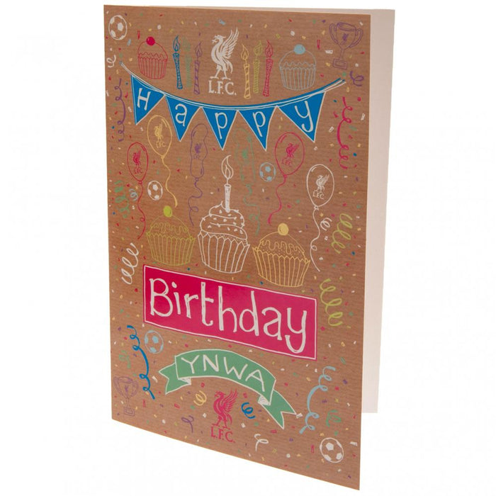 Liverpool FC Birthday Card Girl - Excellent Pick
