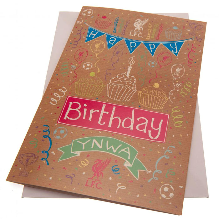 Liverpool FC Birthday Card Girl - Excellent Pick