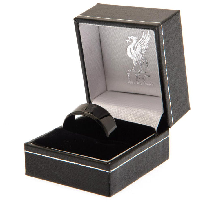 Liverpool FC Black IP Ring Medium - Excellent Pick