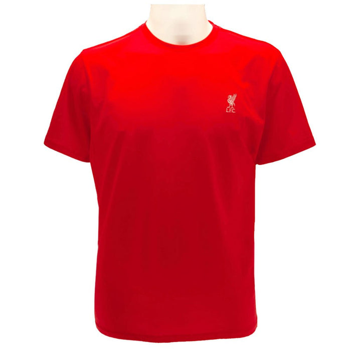 Liverpool FC Embroidered T Shirt Mens Red Large - Excellent Pick