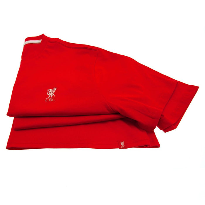 Liverpool FC Embroidered T Shirt Mens Red Medium - Excellent Pick