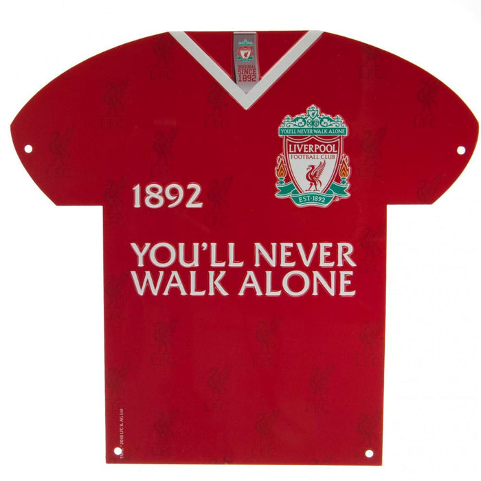 Liverpool FC Metal Shirt Sign CR - Excellent Pick