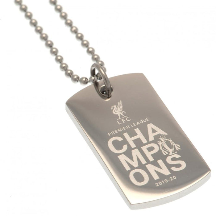 Liverpool FC Premier League Champions Engraved Dog Tag - Excellent Pick