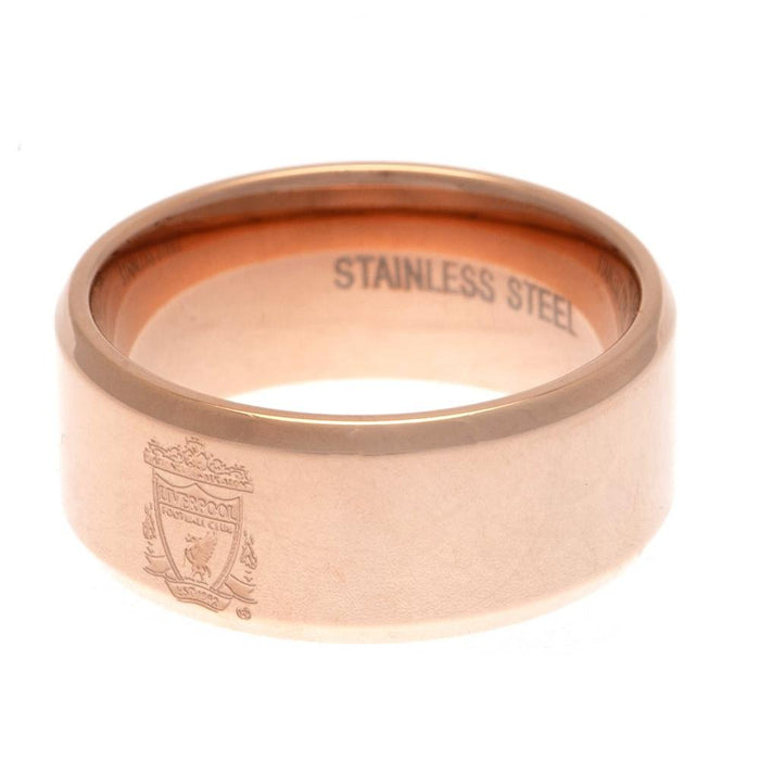 Liverpool FC Rose Gold Plated Ring Large - Excellent Pick