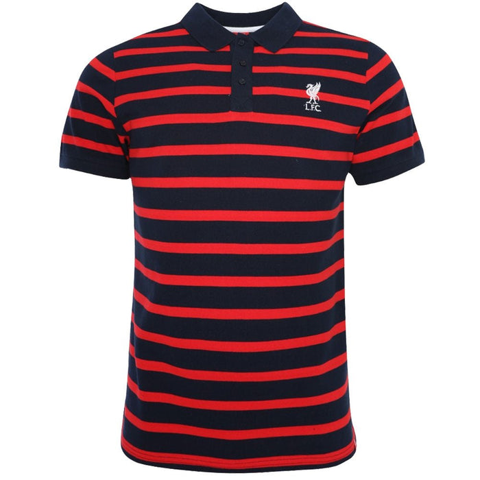 Liverpool FC Stripe Polo Mens Medium - Excellent Pick