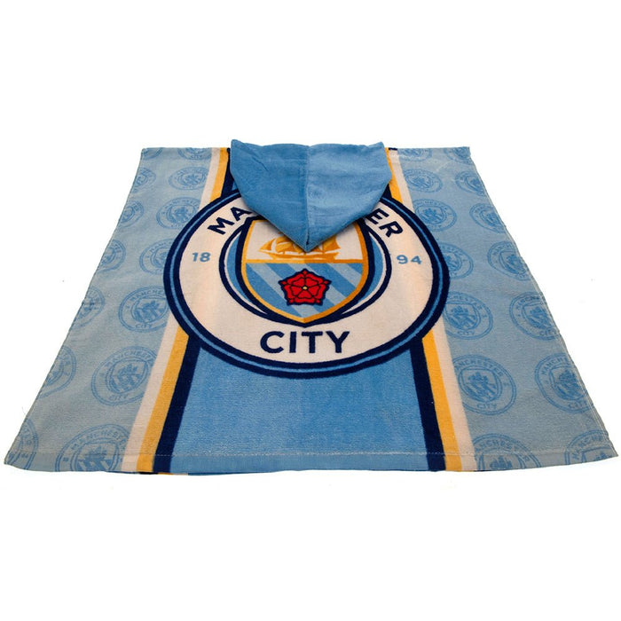 Manchester City FC Kids Hooded Poncho - Excellent Pick