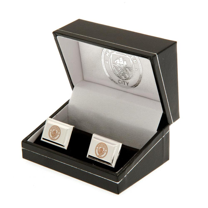 Manchester City FC Silver Plated Cufflinks - Excellent Pick