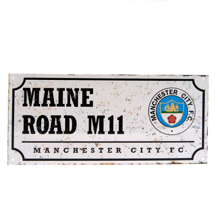 Manchester City FC Street Sign Retro - Excellent Pick