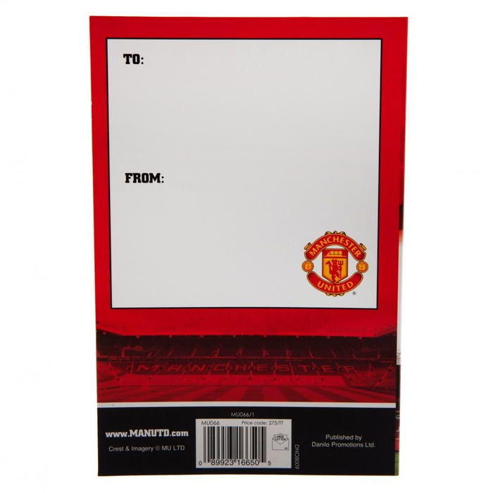 Manchester United FC Pop-Up Birthday Card - Excellent Pick