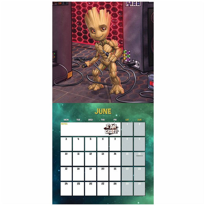 Marvel Square Calendar 2024 Groot - Excellent Pick