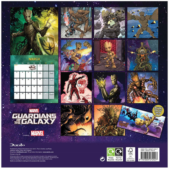 Marvel Square Calendar 2024 Groot - Excellent Pick