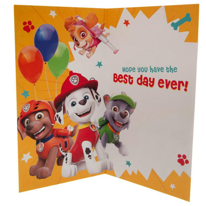 Paw Patrol Birthday Card - Excellent Pick