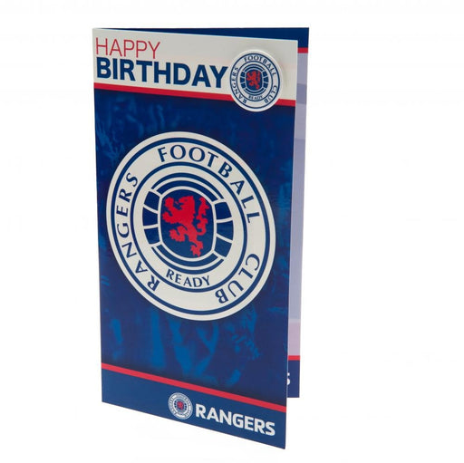 Rangers FC Birthday Card & Badge - Excellent Pick