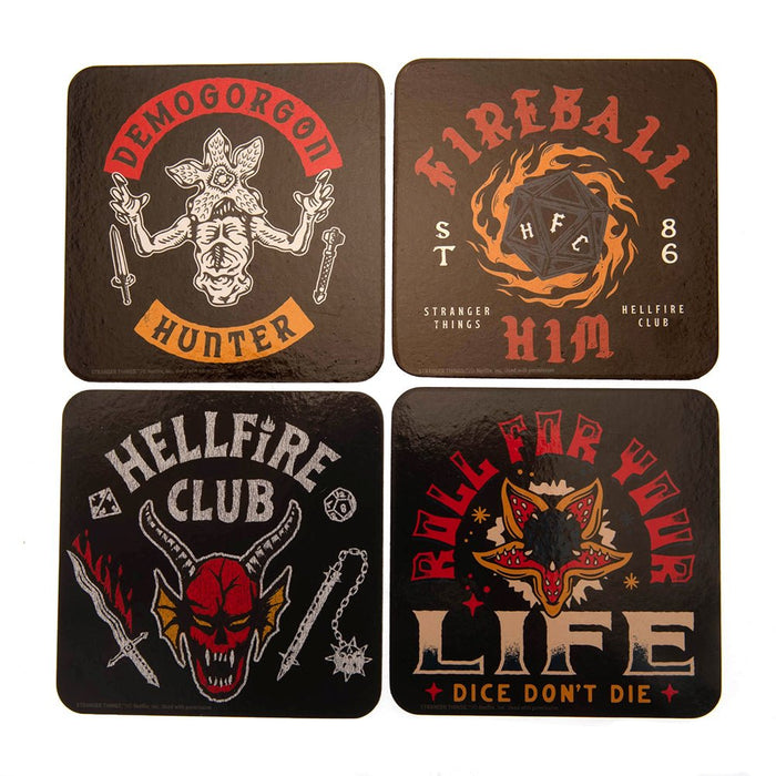 Stranger Things Coaster Set Hellfire Club - Excellent Pick