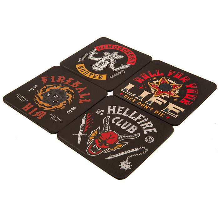 Stranger Things Coaster Set Hellfire Club - Excellent Pick