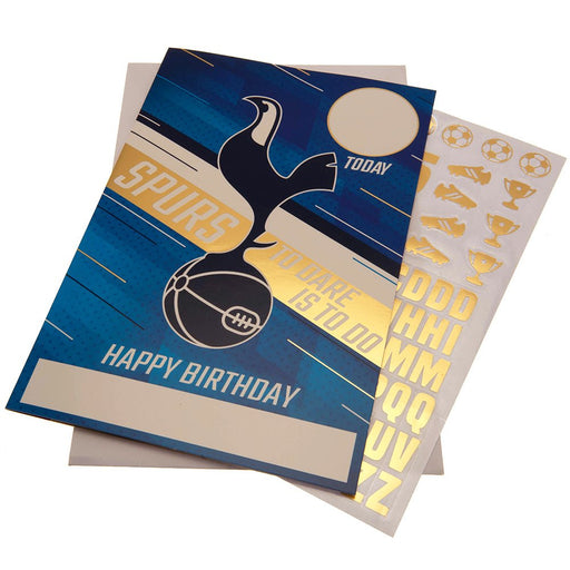 Tottenham Hotspur FC Birthday Card With Stickers - Excellent Pick