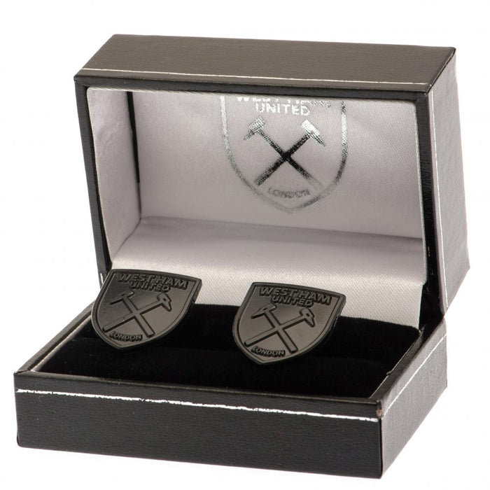 West Ham United FC Black IP Cufflinks - Excellent Pick