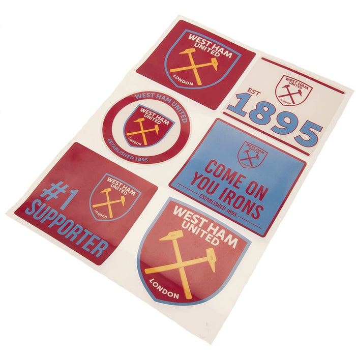 West Ham United FC Car Decal Set - Excellent Pick