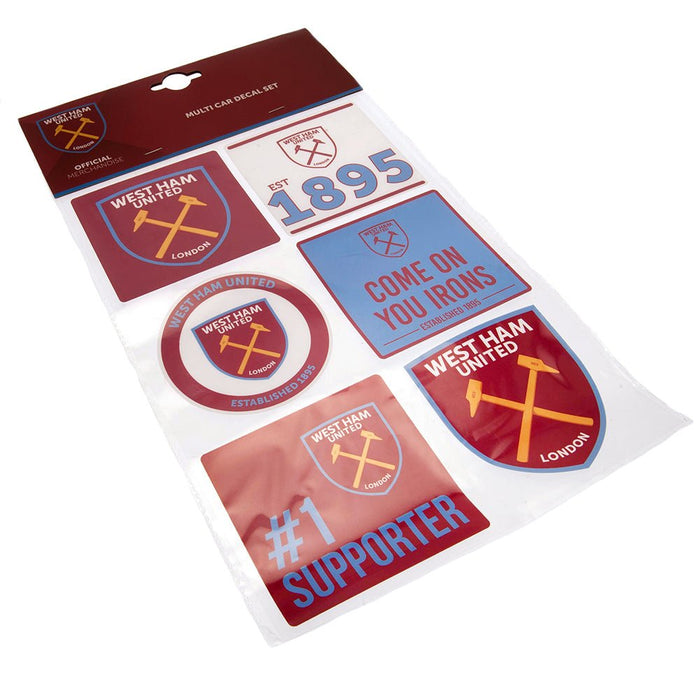 West Ham United FC Car Decal Set - Excellent Pick