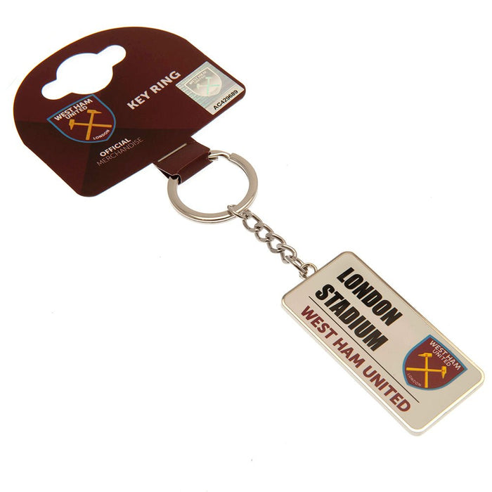 West Ham United FC Street Sign Keyring - Excellent Pick