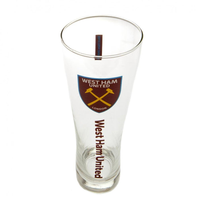 West Ham United FC Tall Beer Glass - Excellent Pick